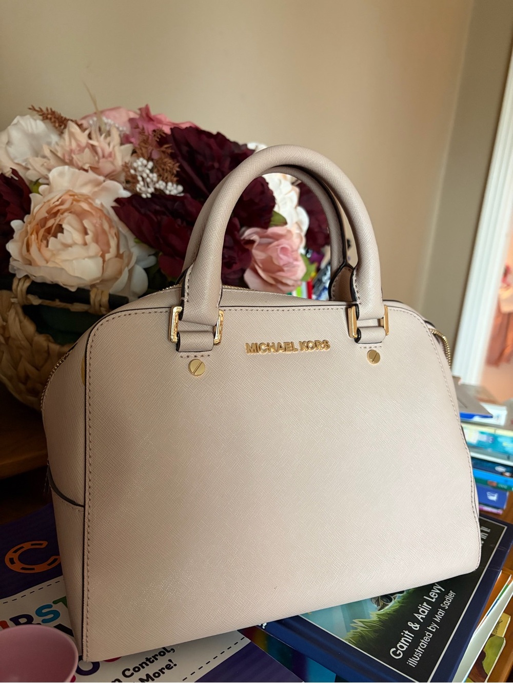 Michael Kors Jet Set Travel Satchel in Ballet Pink